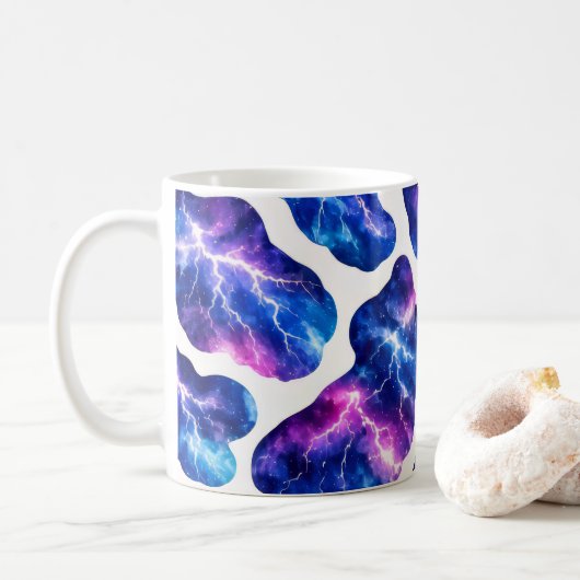 Gewitter-Galaxie-Muster Kaffeetasse (Mit Donut)