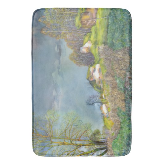 Gewitter im Frühjahr Badematte (Vorderseite Vertikal)