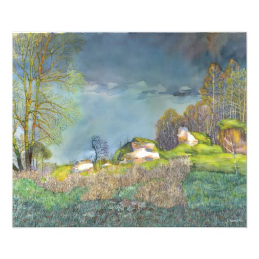 Gewitter im Frühjahr Fotodruck (Vorne)