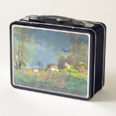 Gewitter im Frühjahr Metall Brotdose (Rückseite)