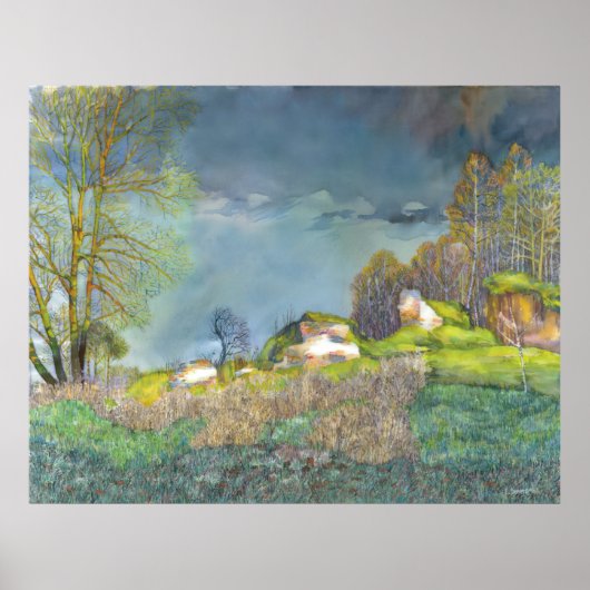 Gewitter im Frühjahr Poster (Vorne)