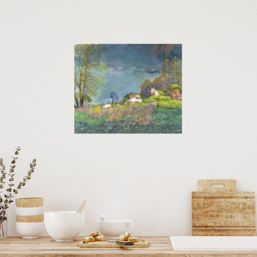Gewitter im Frühjahr Poster (Küche)