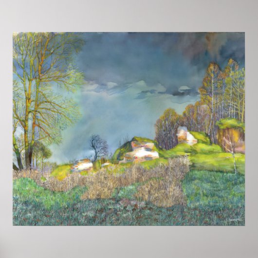 Gewitter im Frühjahr Poster (Vorne)