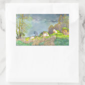 Gewitter im Frühjahr Rechteckiger Aufkleber (Tasche)