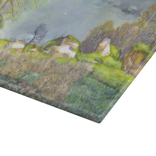 Gewitter im Frühjahr Schneidebrett (Ecke)