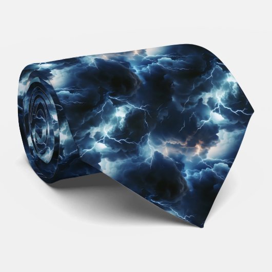 Gewitter-Lichtmuster Krawatte (Gerollt)