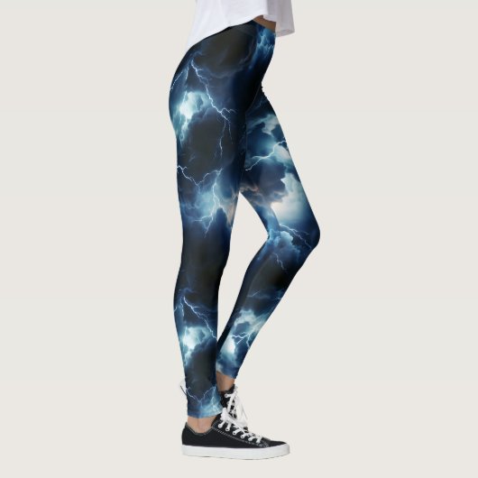 Gewitter-Lichtmuster Leggings (Rechts)