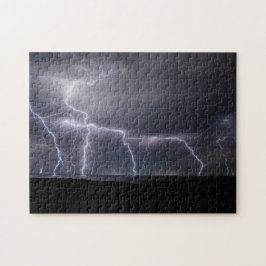 Gewitter Lightning Sky Clouds Sea, 252 Stück Puzzle