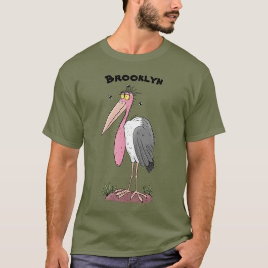 Gewitter-Marabou-Cartoon T-Shirt (Vorderseite)
