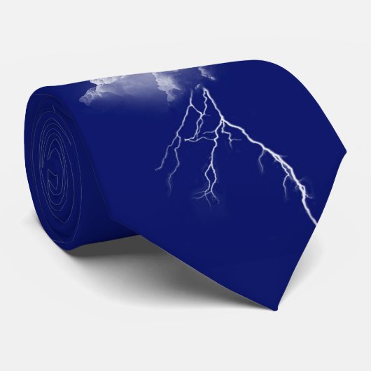 Gewitter mit Blitz Krawatte (Gerollt)