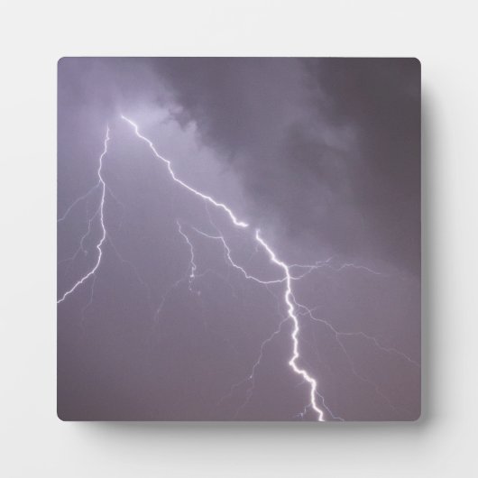 Gewitter mit vielen Blitzen Fotoplatte (Vorderseite)