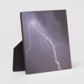 Gewitter mit vielen Blitzen Fotoplatte (Vorderseite)