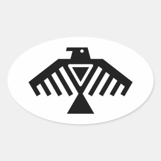 Gewitter Ovaler Aufkleber