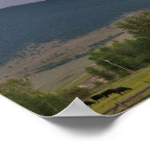 Gewitter produzierte Blitze im Jocko Poster (Ecke)