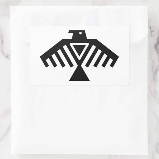 Gewitter Rechteckiger Aufkleber (Tasche)