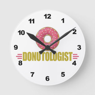 Gewitter Sprinkle Donut Lover Runde Wanduhr