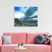 "Gewitter" Stretched Canvass Leinwanddruck (Insitu (Wohnzimmer))