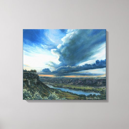 "Gewitter" Stretched Canvass Leinwanddruck (Vorderseite)