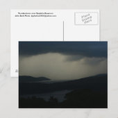 Gewitter über das Quabbin-Reservoir Postkarte (Vorne/Hinten)