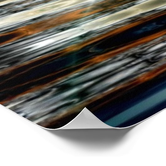 Gewitter über dem Bergsee Poster (Ecke)