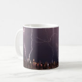 Gewitter über Manhattan, NYC Kaffeetasse (Vorderseite Links)