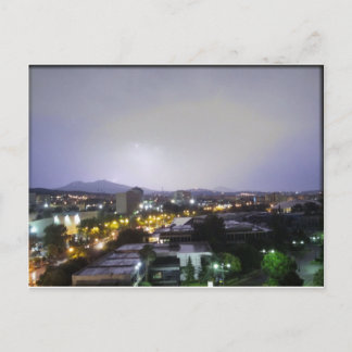 Gewitter über Thessaloniki, Griechenland Postkarte