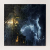 Gewitter über Village Puzzle (Horizontal)