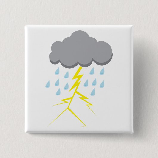 Gewitter und Blitz Button (Vorderseite)