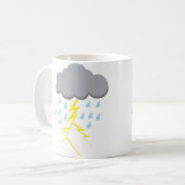 Gewitter und Blitze Kaffeetasse (Vorderseite Links)