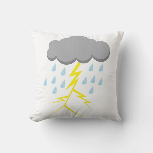 Gewitter und Blitze Kissen (Vorderseite)