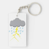 Gewitter und Blitze Schlüsselanhänger (Rückseite)