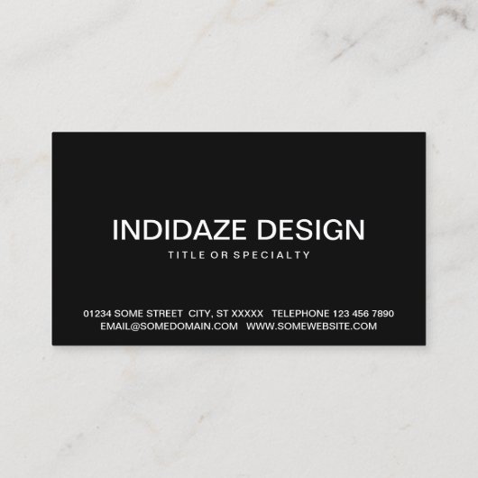 Gewitter Visitenkarte (Rückseite)