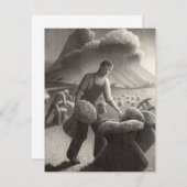 Gewitter von Grant Wood Begleitkarte (Vorne/Hinten)
