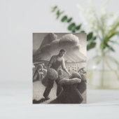 Gewitter von Grant Wood Feiertagspostkarte (Stehend Vorderseite)