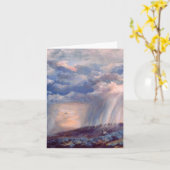 Gewitter Wacholderfarbe Faltengrüße Karte (Gelbe Blume)