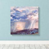 Gewitter Wachtel über dem Mesa-Leinwand Leinwanddruck (Insitu (Holzboden))