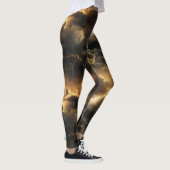 Gewitter Wolkenmuster Leggings (Rechts)