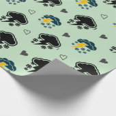 Gewitter ⚡ Wrapping Paper. Geschenkpapier (Ecke)