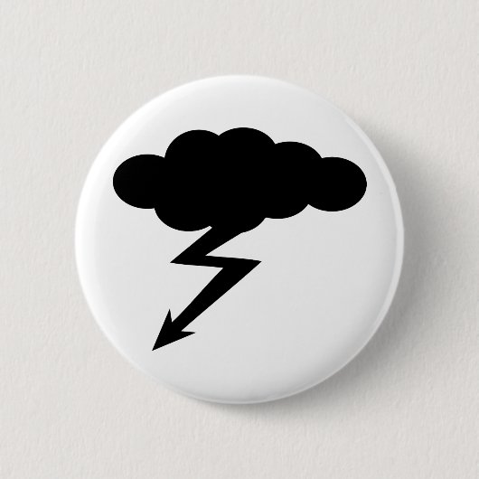 Gewitterblitz Button (Vorderseite)