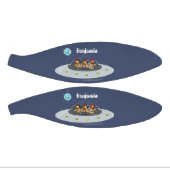 Gewitterhühner im Weltraum - Cartoon Mini Basketball (Panele)