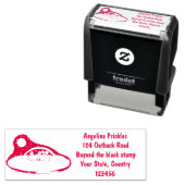 Gewitterhühner im Weltraum - Cartoon Permastempel (Beispiel)