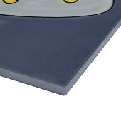 Gewitterhühner im Weltraum - Cartoon Schneidebrett (Ecke)