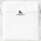 Gewitterkekse Quadratischer Aufkleber (Tasche)