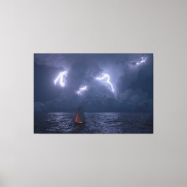 Gewitterkopf (Nacht) Leinwanddruck