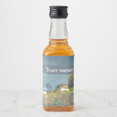 Gewitterstürmmalerei Aquarell Alkoholflaschenetikett (Vorderseite)