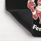 Gewittert durch Weihnachtsjammer und Weibchen Wut Mousepad (Ecke)