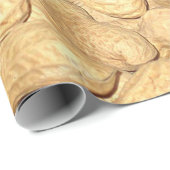 Gewittert, Erdnüsse, nach Maß Geschenkpapier (Rolleneckpunkt)