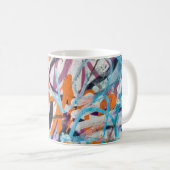 gewitterte Betonmauer, grune Textur. Kaffeetasse (VorderseiteRechts)