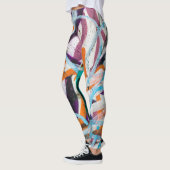 gewitterte Betonmauer, grune Textur. Leggings (Links)