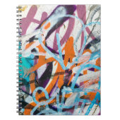 gewitterte Betonmauer, grune Textur. Notizblock (Vorderseite)